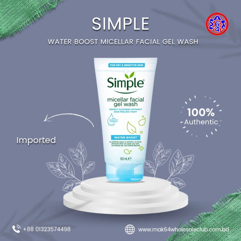 Simple Micellar facial gel wash