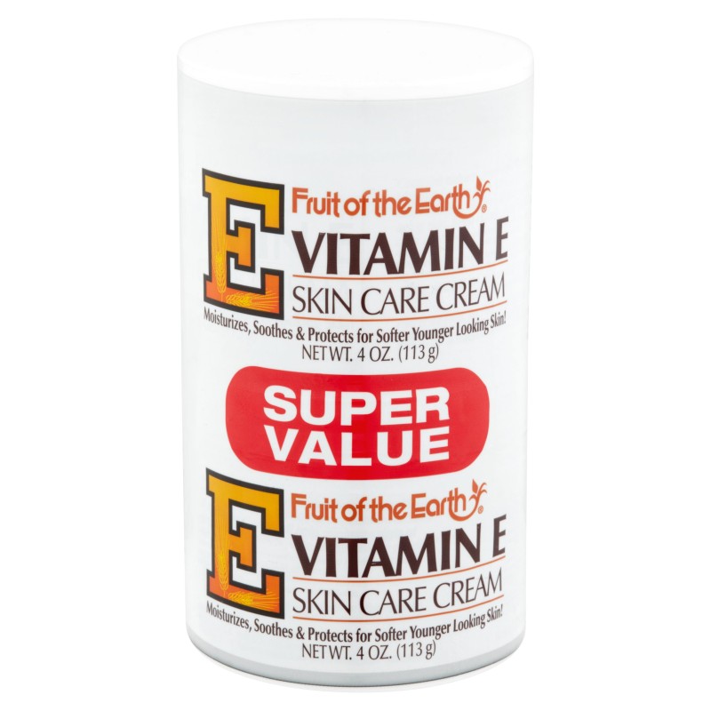 Fruit of the Earth Vitamin E Skin Care Cream Super Value, 4 oz