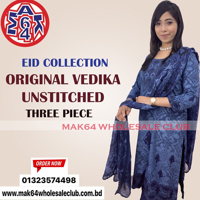 Original Vedika Unstitched Three Piece D.NO.1016