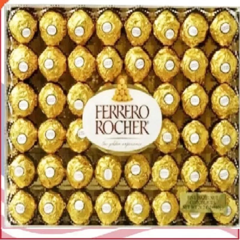 Ferrero Rocher Fine Hazelnut Chocolates, 48 Count