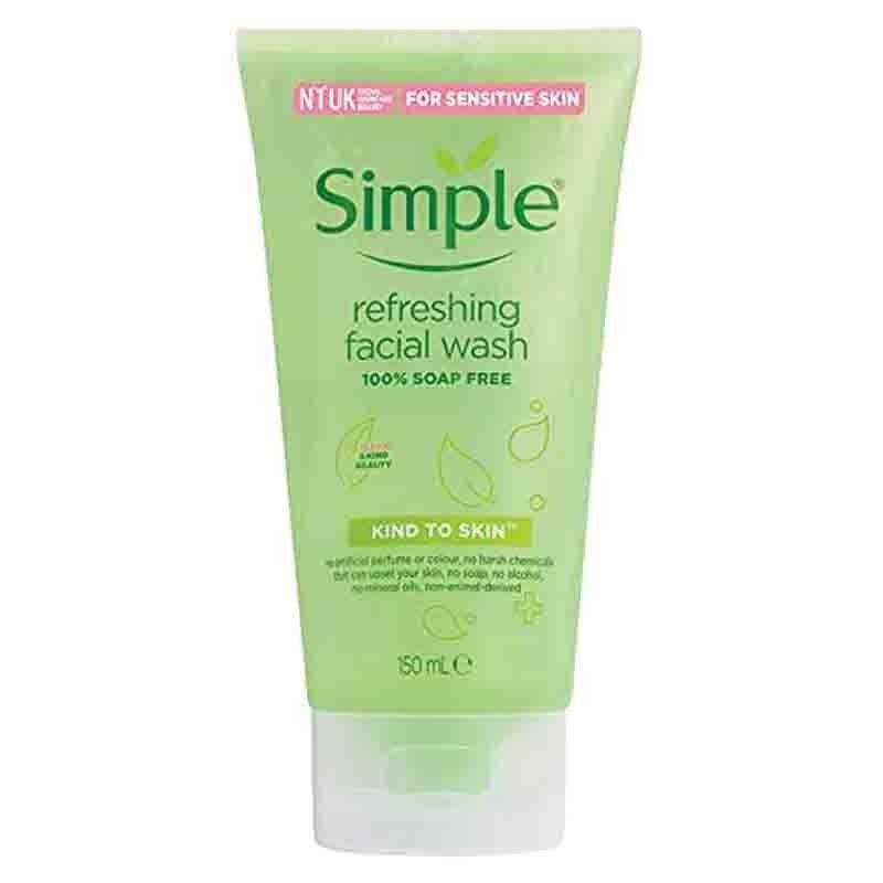 Simple Kind to Skin Refreshing Facial Wash Gel ,150 ml (5 Ounce)