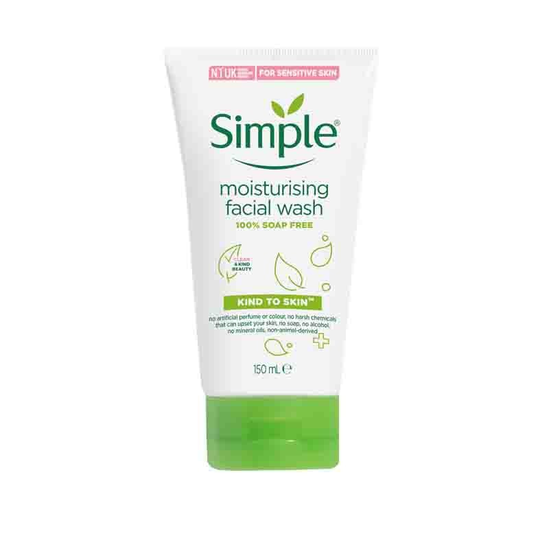 Simple moistruising facial wash