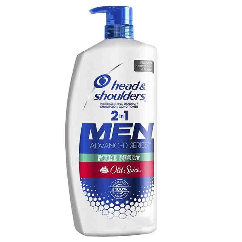 HEAD & SHOULDERS PYRITHIONE ZINC DANDRUFF SHAMPOO + CONDITIONER 2 IN 1 MEN ADVANCED SEIRIES (1.28L)